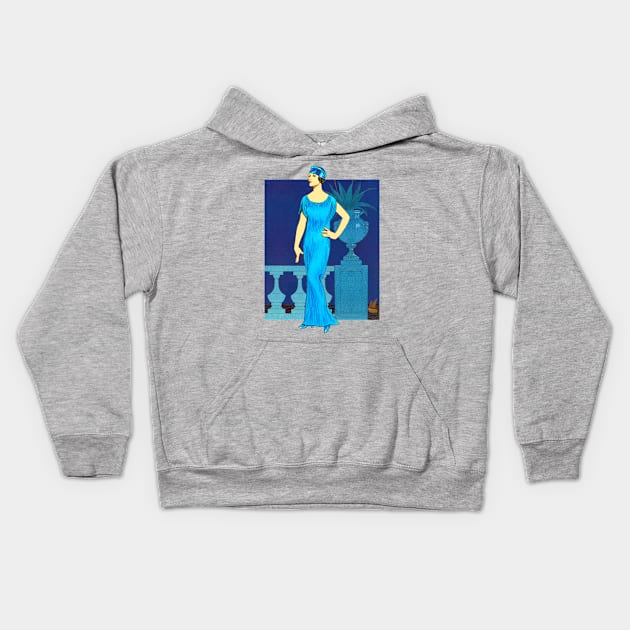 Blue Jazz Kids Hoodie by TomTierney